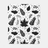 Bladeren Illustratie Fleece Deken (Voorkant)