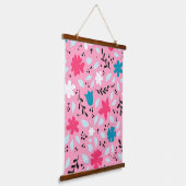 Bladeren Illustratie Hangend Wandkleed (Gebogen)