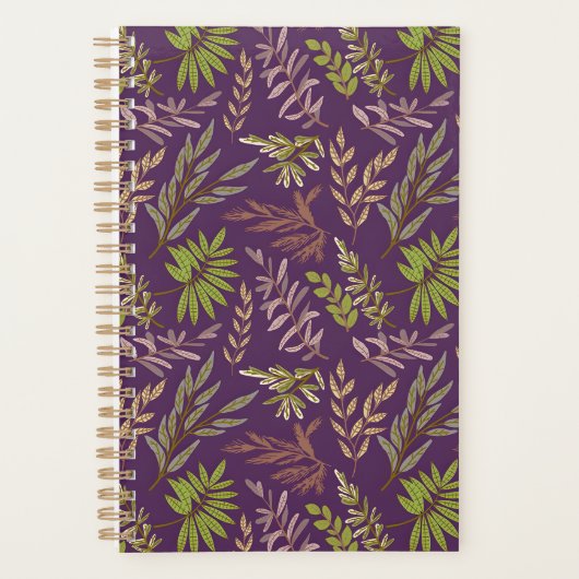Bladeren in botanische stijl: een verbluffende paa planner (Voorkant)