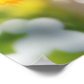 Bladeren in de takken van het herfstbos poster (Hoek)