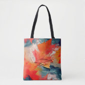Bladeren In De Wind – Abstracte Herfstbeweging Tote Bag (Voorkant)
