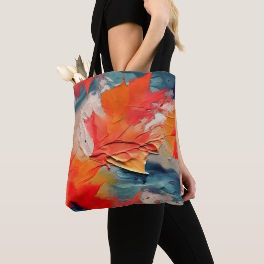 Bladeren In De Wind – Abstracte Herfstbeweging Tote Bag (Dichtbij)