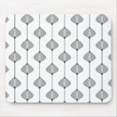 Bladeren in grijs muismat (Voorkant)