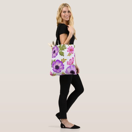 Bladeren in harmonie tote bag (Op model)