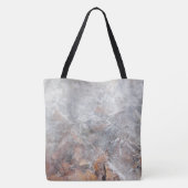 bladeren in ijs (goud) tote bag (Achterkant)
