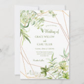 Bladeren in waterverf kaart (Voorkant)