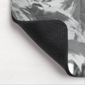 Bladeren in zwart-wit muismat (Hoek)