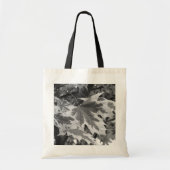 Bladeren in zwart-wit tote bag (Voorkant)