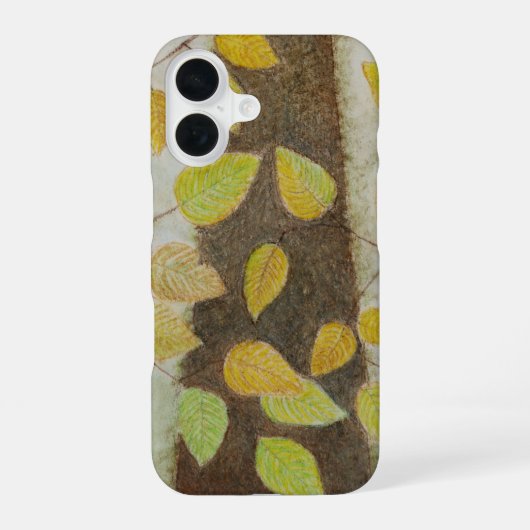 Bladeren iPhone 16 Hoesje (Achterkant)