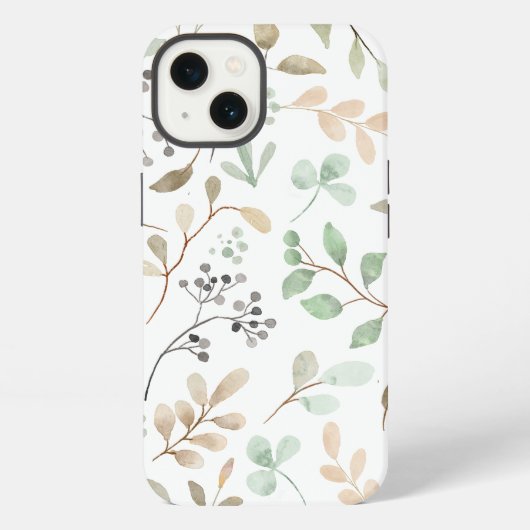 Bladeren iPhone Hoesje (Achterkant)