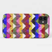 Bladeren kleurrijke Chevron Stripes #2 Case-Mate iPhone Case (Achterkant (horizontaal))