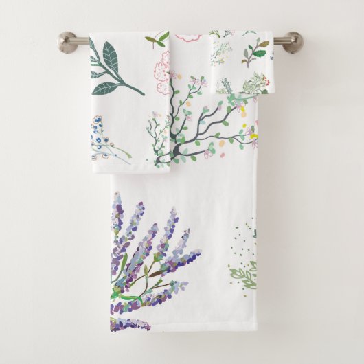  bladeren, kruiden en planten, voor natuur bad handdoek (Insitu)