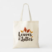 Bladeren & Lattes Tote Bag (Achterkant)