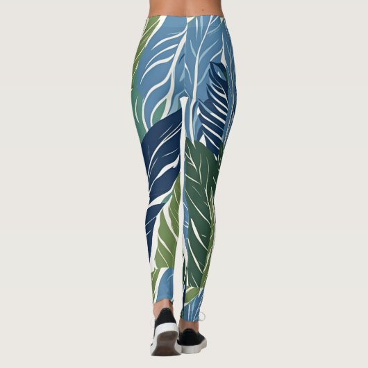 bladeren leggings (Achterkant)