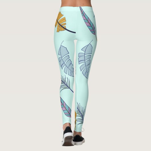 Bladeren. Leggings (Achterkant)