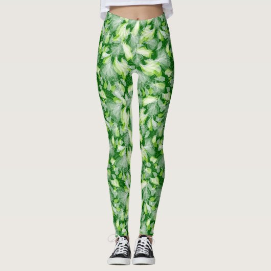"bladeren" leggings (Voorkant)