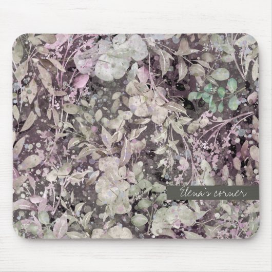 Bladeren magisch - bewerkbare tekst muismat (Voorkant)