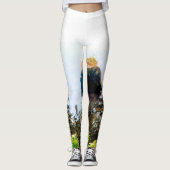 Bladeren, meer en stammen leggings (Voorkant)