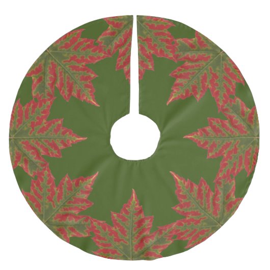 Bladeren met bladeren van de Canadese kerstboomrok Kerstboom Rok (Voorkant)