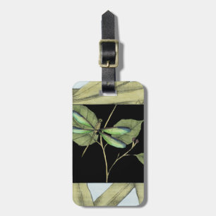 Bladeren met Dragonfly-ingang door Jennifer Goldbe Bagagelabel