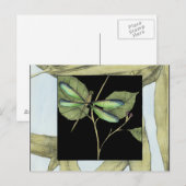 Bladeren met Dragonfly-ingang door Jennifer Goldbe Briefkaart (Voorkant / Achterkant)