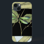 Bladeren met Dragonfly-ingang door Jennifer Goldbe Case-Mate iPhone Case<br><div class="desc">Deze tekening van bladeren door Jennifer Goldberger bevat een inslag van een libellen op een zwarte achtergrond. De nachtelijke gevoelens van de inslag contrasteert goed met het overdag gevoel van de bladeren. Bestel vandaag nog!</div>