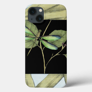 Bladeren met Dragonfly-ingang door Jennifer Goldbe iPhone 13 Hoesje