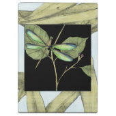 Bladeren met Dragonfly-ingang door Jennifer Goldbe Klembord (Achterkant)