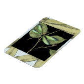 Bladeren met Dragonfly-ingang door Jennifer Goldbe Magneet (Linkerzijde)