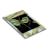 Bladeren met Dragonfly-ingang door Jennifer Goldbe Notitieboek (Rechterzijde)