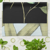 Bladeren met Dragonfly-ingang door Jennifer Goldbe Theedoek (Gevouwen)