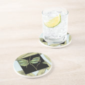 Bladeren met Dragonfly-ingang door Jennifer Goldbe Zandsteen Onderzetter (Zijkant)