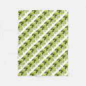 Bladeren met druivenwijn fleece deken (Voorkant)