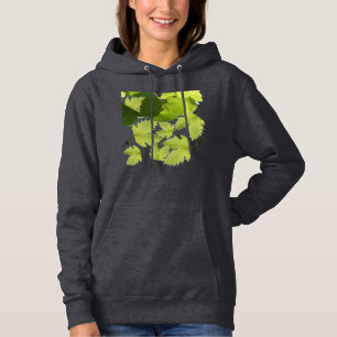 Bladeren met druivenwijn hoodie