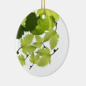 Bladeren met druivenwijn keramisch ornament (Rechts)