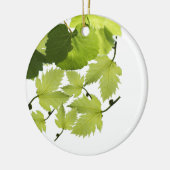 Bladeren met druivenwijn keramisch ornament (Links)