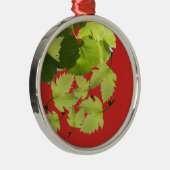 Bladeren met druivenwijn metalen ornament (Rechts)