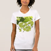 Bladeren met druivenwijn t-shirt (Voorkant)