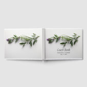 Bladeren met lavendel gastenboek (Volledig)