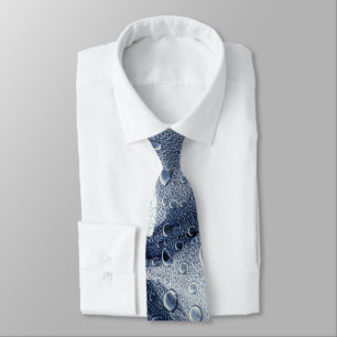 Bladeren met regendruppels stropdas