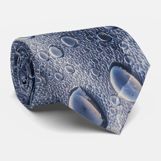 Bladeren met regendruppels stropdas (Opgerold)