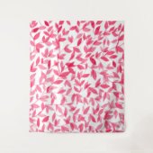 Bladeren met rode waterverf wandkleed (Voorkant)