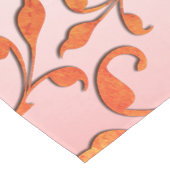 Bladeren met roze tinten scrollen medium tafelloper (Hoek)