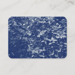 Bladeren met zonlicht - Cyanotype-effect Visitekaartje
