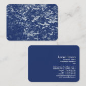 Bladeren met zonlicht - Cyanotype-effect Visitekaartje (Voorkant / Achterkant)