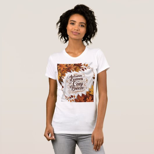 BLADEREN MODE T-SHIRT (Voorkant volledig)