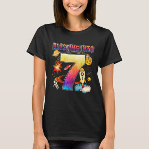 Bladeren naar 7 Happy 7th Birthday Buitenspace Ast T-shirt