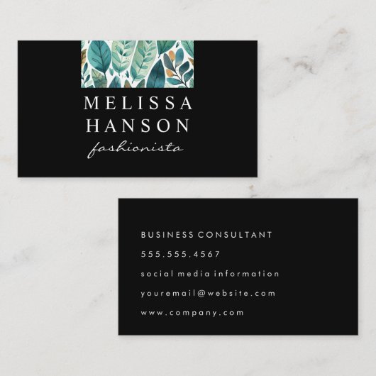 Bladeren | Natuur Visitekaartje (Voorkant / Achterkant)