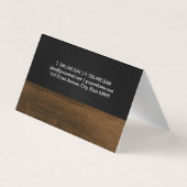 bladeren natuurlijke houten korrel trim zwart gaas visitekaartje