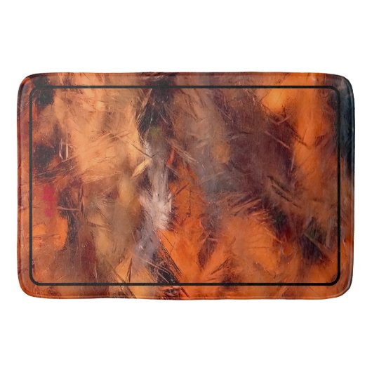 Bladeren onder ijs badmat (Voorkant)